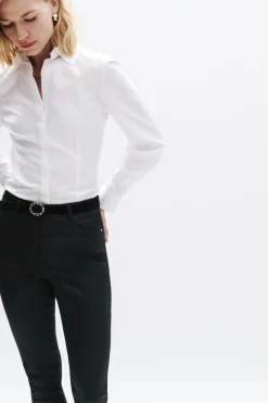 Flash Sale Pantalon Tony Effet Enduit Noir Femme Pantalons
