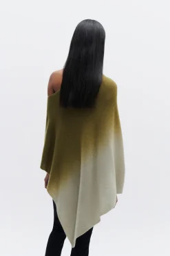 Best Sale Poncho Baltidye Vert Kaki Femme Ponchos