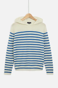 Best Pull Capuche Leana Bleu Electrique Femme Pulls