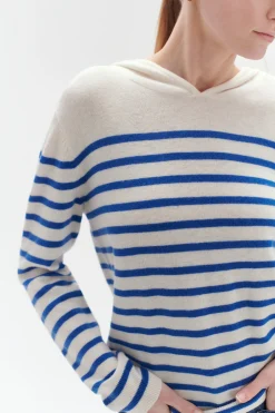 Best Pull Capuche Leana Bleu Electrique Femme Pulls