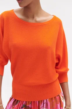 Online Pull Joan Oversize Orange Femme Pulls