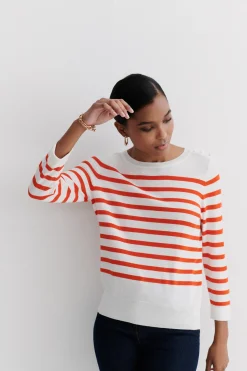 Discount Pull Juliette Orange Femme Pulls