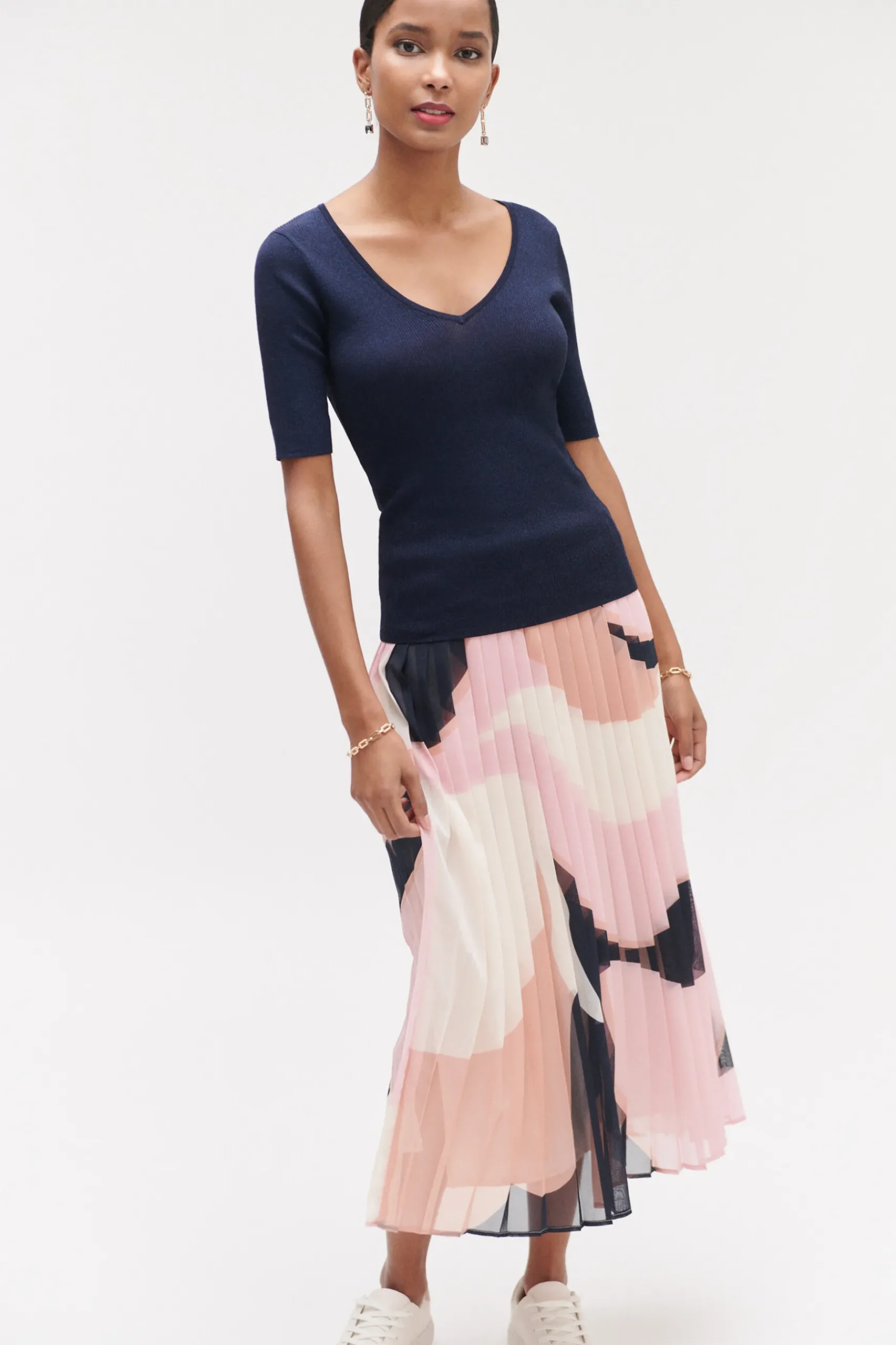 Clearance Pull Kate En Maille Cotelee Et Lurex Femme Pulls