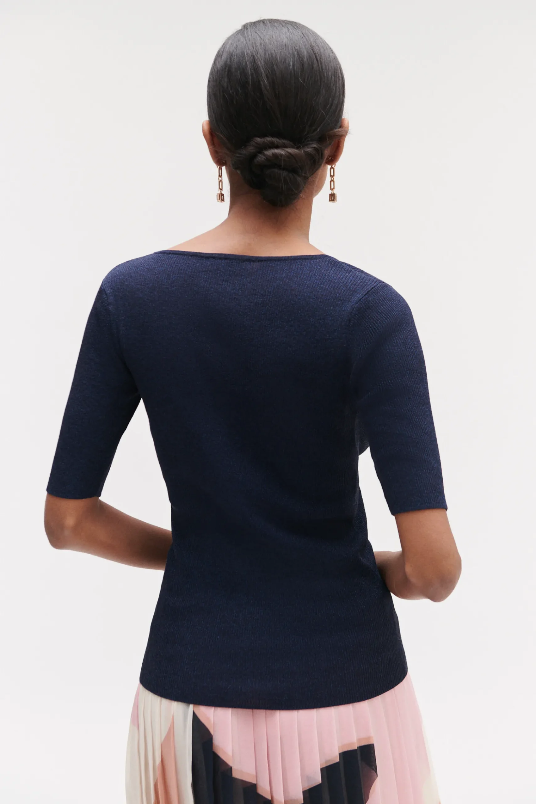Clearance Pull Kate En Maille Cotelee Et Lurex Femme Pulls