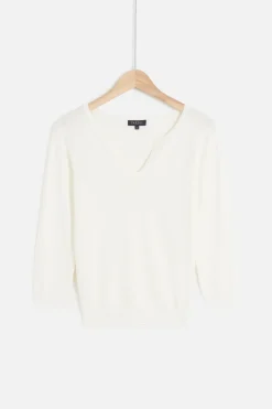 Cheap Pull Mario Ivoire Femme Pulls
