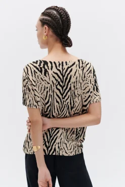 Store Pull Marty Print 100% Lin Femme Pulls