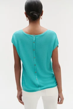Clearance Pull Mathis Boutonne Au Dos Femme Pulls
