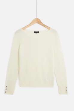 Cheap Pull Sofia Ivoire Femme Pulls
