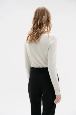 Cheap Pull Sofia Ivoire Femme Pulls