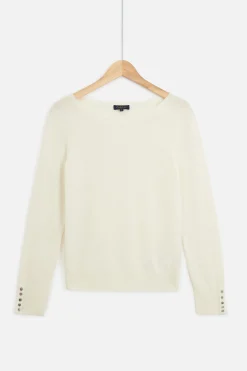 Cheap Pull Sofia Ivoire Femme Pulls