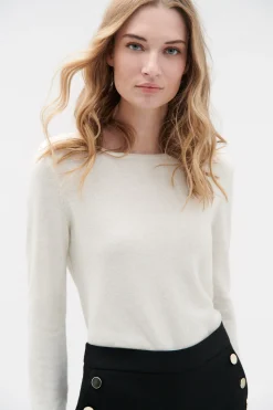 Cheap Pull Sofia Ivoire Femme Pulls