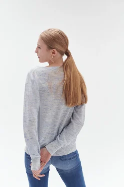 Discount Pull Tom Col Tunisien Bleu Electrique Femme Pulls