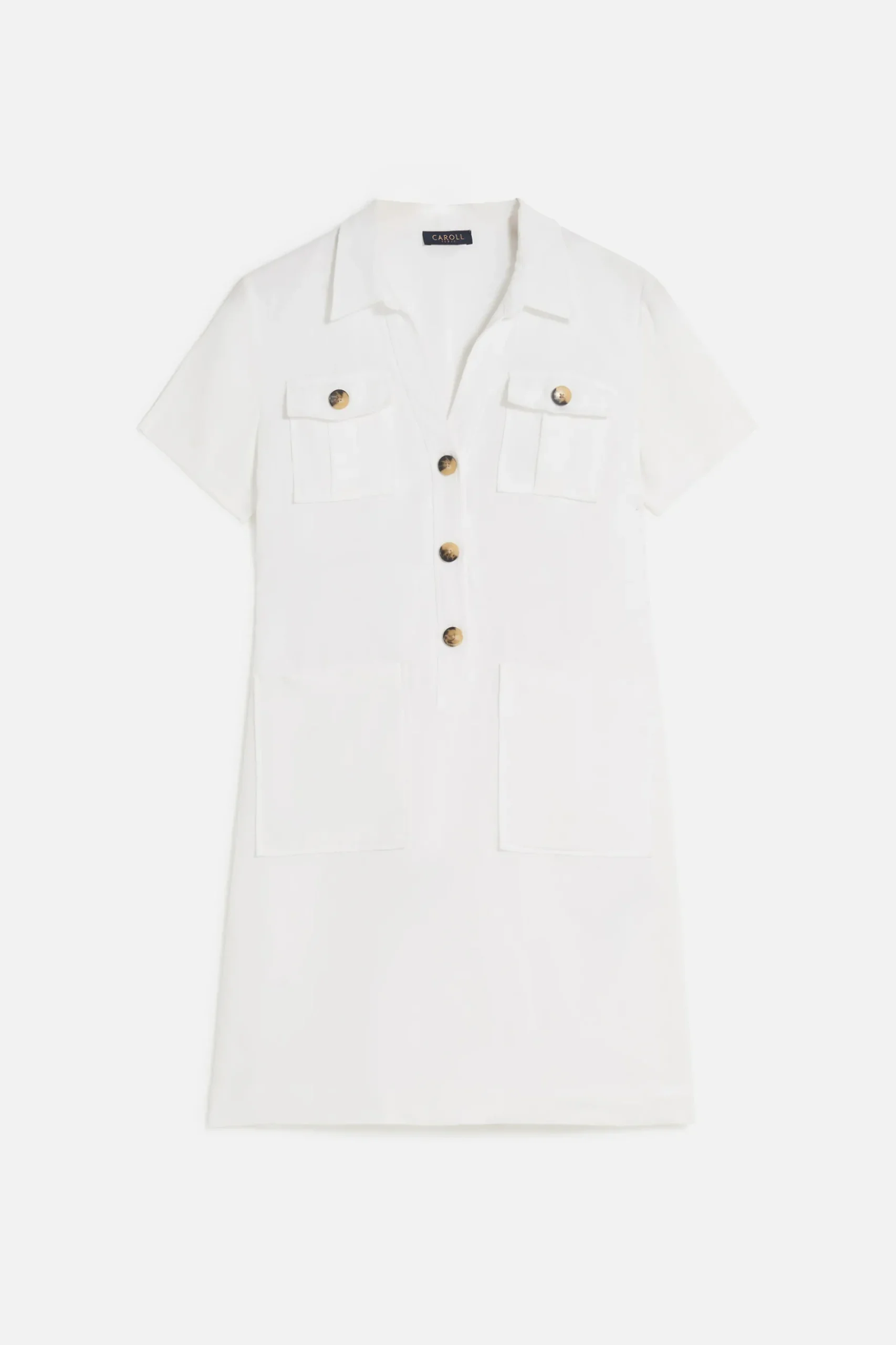 Shop Robe Laure 100% Lin Blanc Femme Robes