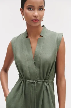 Sale Robe Longue Amy 100% Lin Femme Robes