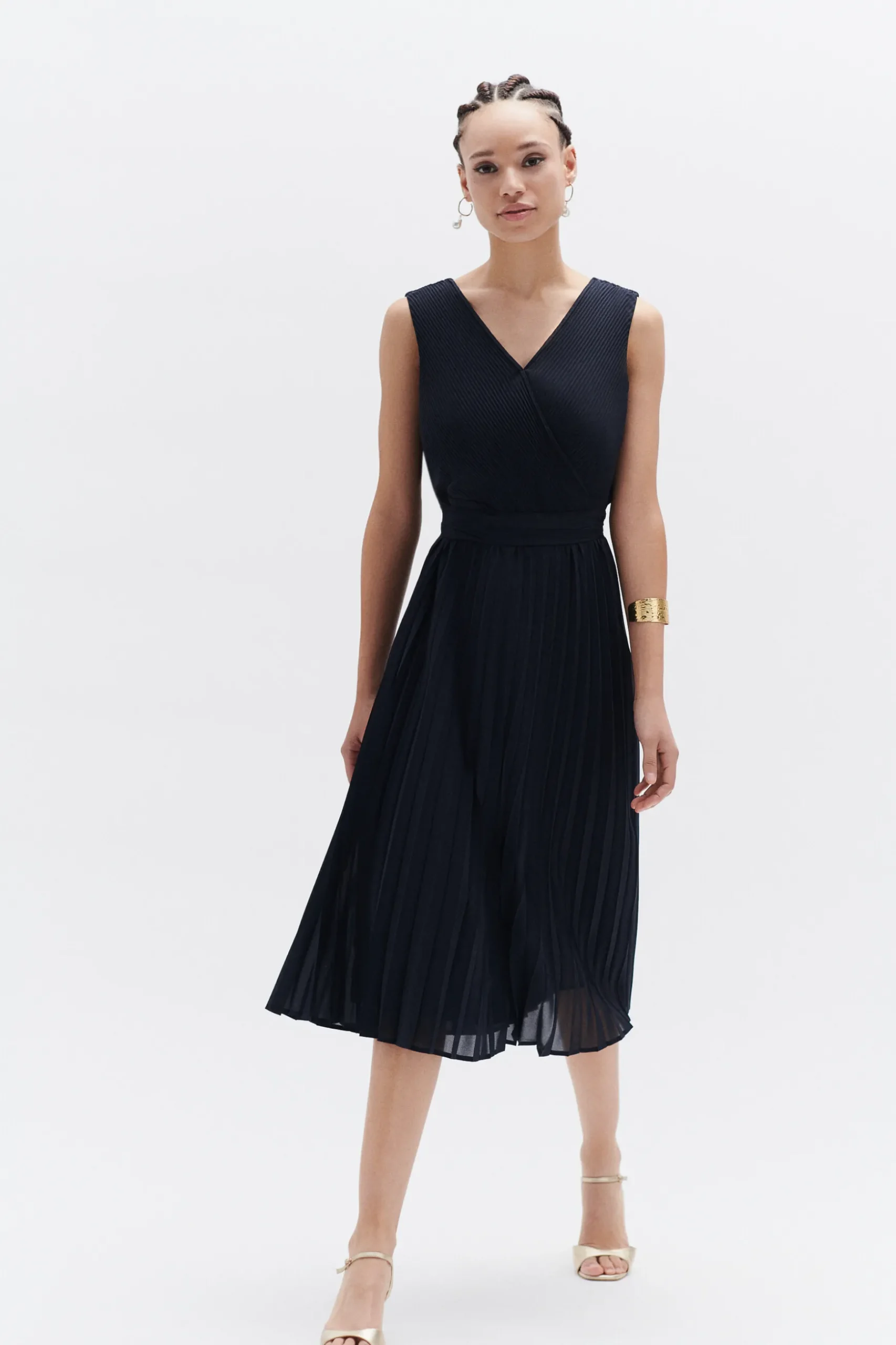 Sale Robe Mini Bleu Marine Femme Robes