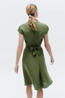 Fashion Robe Rosine Vert Kaki Femme Robes