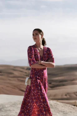 New Robe Victoria En Crepe De Viscose Femme Robes