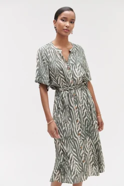 Fashion Robe Zumilia A Imprime Zebre Femme Robes