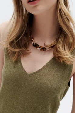 Best Sale Top Nolwenn Vert Olive Femme Tops Et T-Shirts