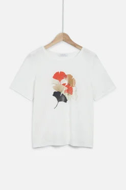 Flash Sale T-Shirt Aja A Visuel Ecru Femme Tops Et T-Shirts