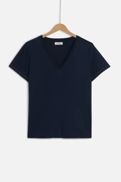 Hot T-Shirt Anita Bleu Marine Femme Tops Et T-Shirts