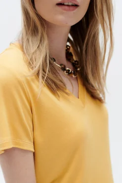 Best Sale T-Shirt Anita Jaune Or Femme Tops Et T-Shirts