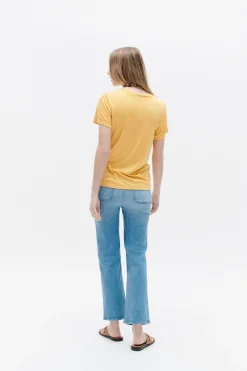Best Sale T-Shirt Anita Jaune Or Femme Tops Et T-Shirts