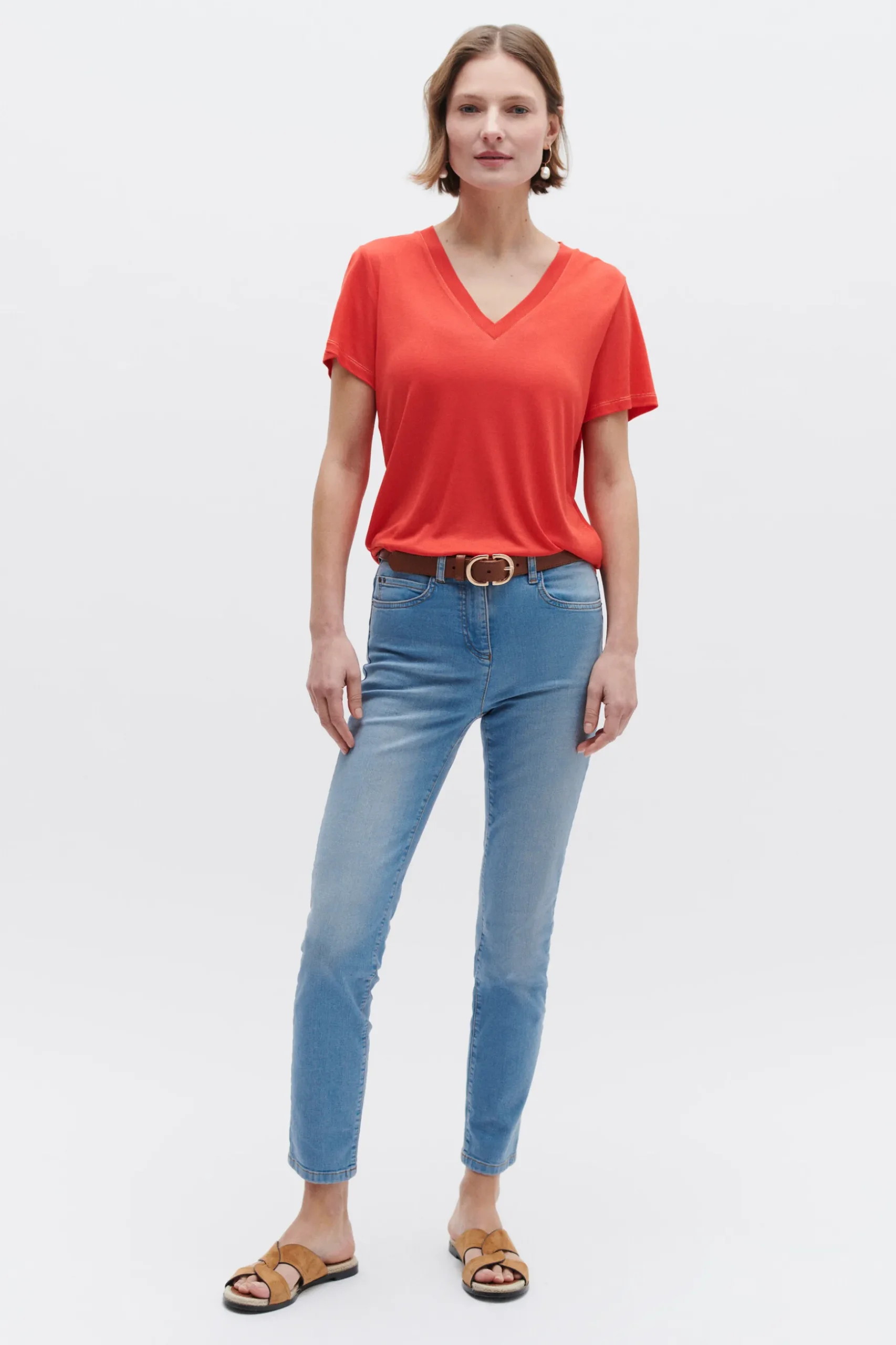 Sale T-Shirt Anita Rouge Femme Tops Et T-Shirts