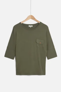 Flash Sale T-Shirt Becky Vert Kaki Femme Tops Et T-Shirts
