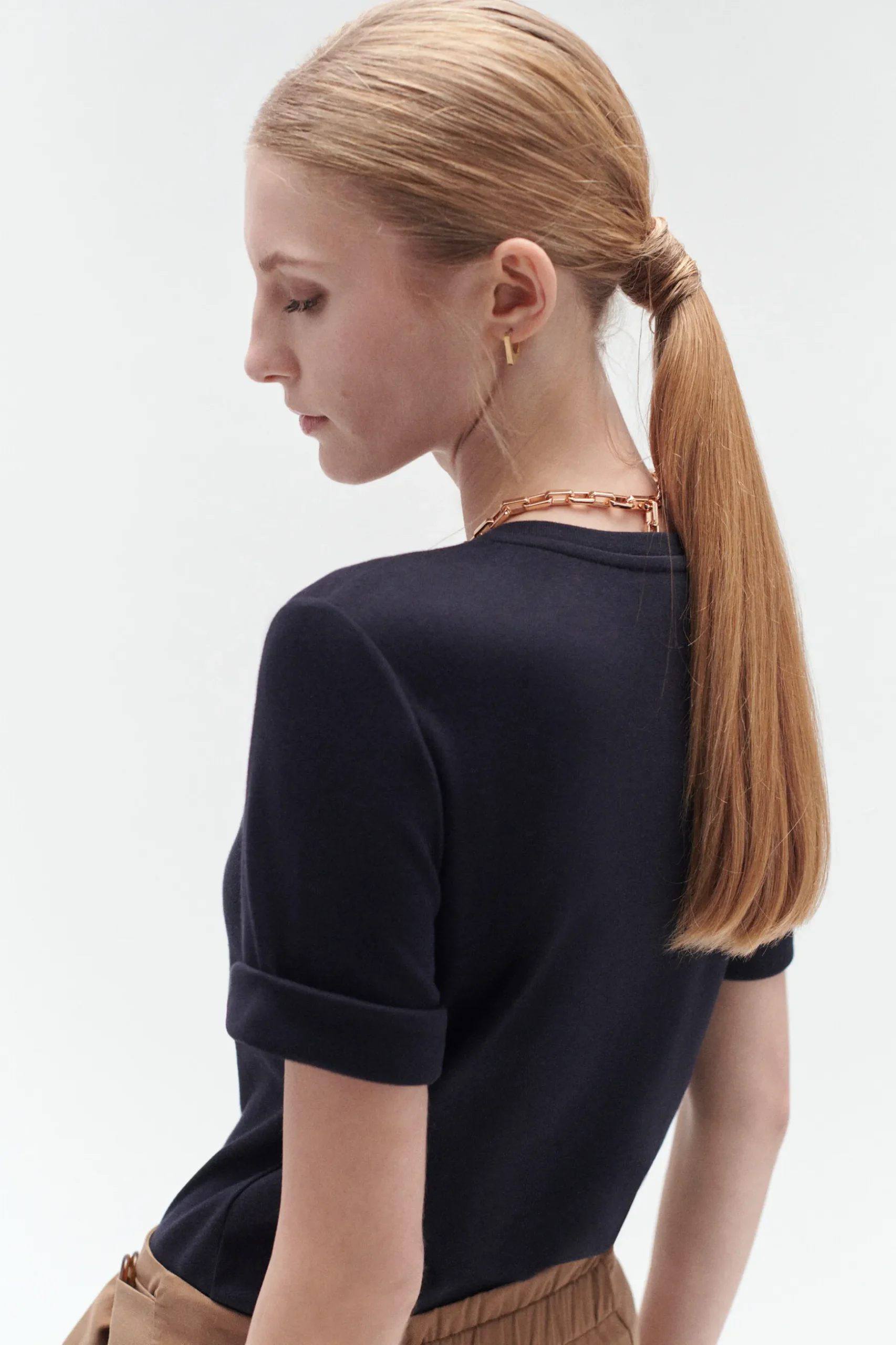 Outlet T-Shirt Boutonne Andrea Femme Tops Et T-Shirts
