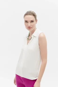 Best Sale Tshirt Charline Ivoire Femme Tops Et T-Shirts