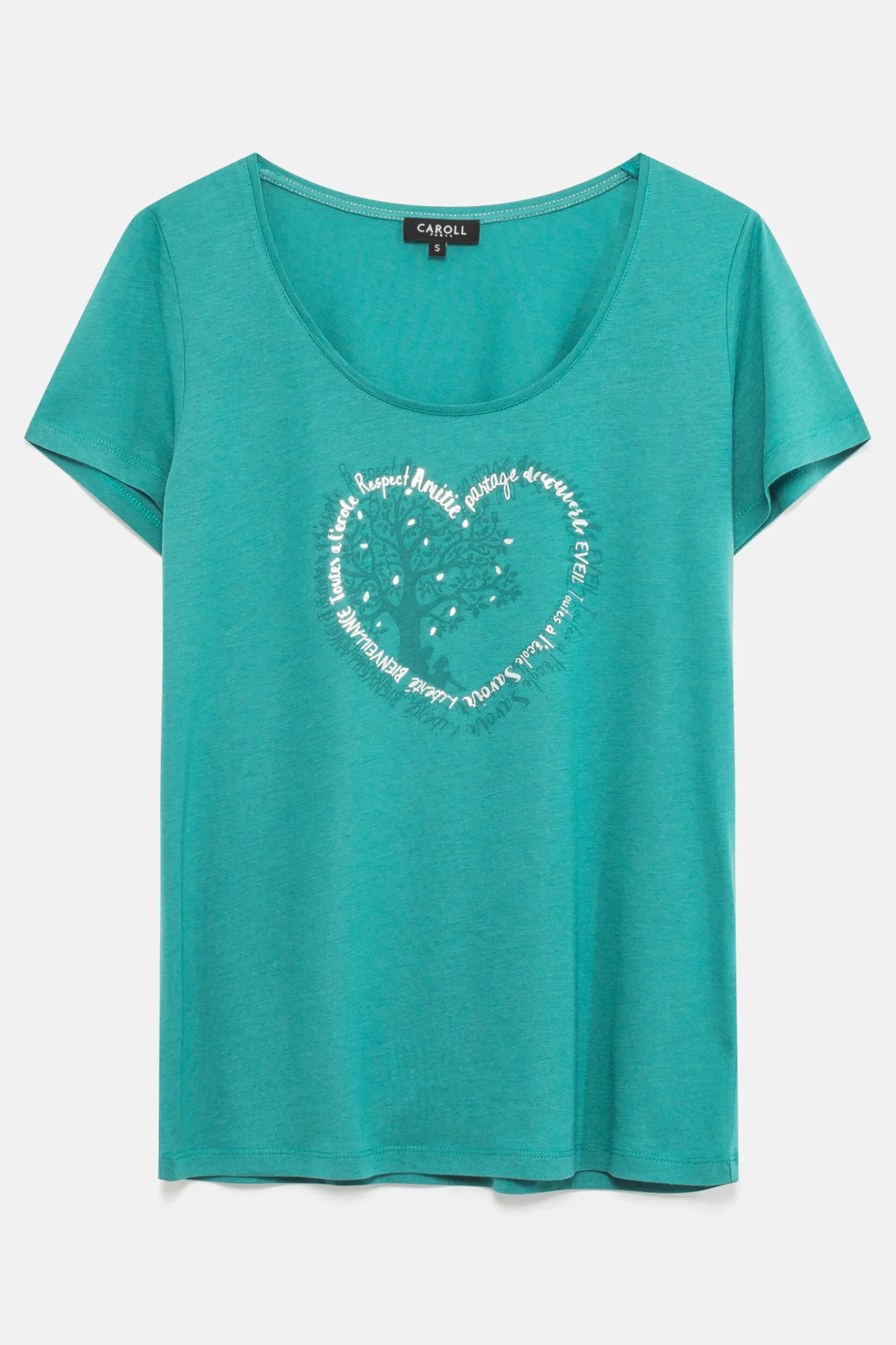Hot T-Shirt Janice Toutes A L'Ecole Bleu Turquoise Femme Tops Et T-Shirts