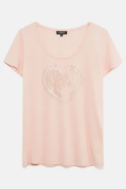 Outlet T-Shirt Janice Toutes A L'Ecole Rose Fushia Femme Tops Et T-Shirts