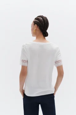 Fashion Tshirt Julia Ivoire Femme Tops Et T-Shirts