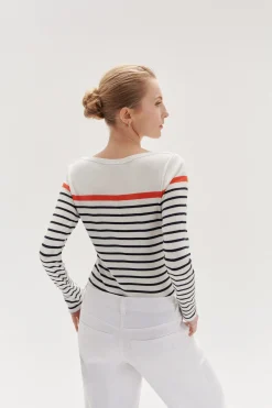 Outlet T-Shirt Lana A Rayures Femme Tops Et T-Shirts
