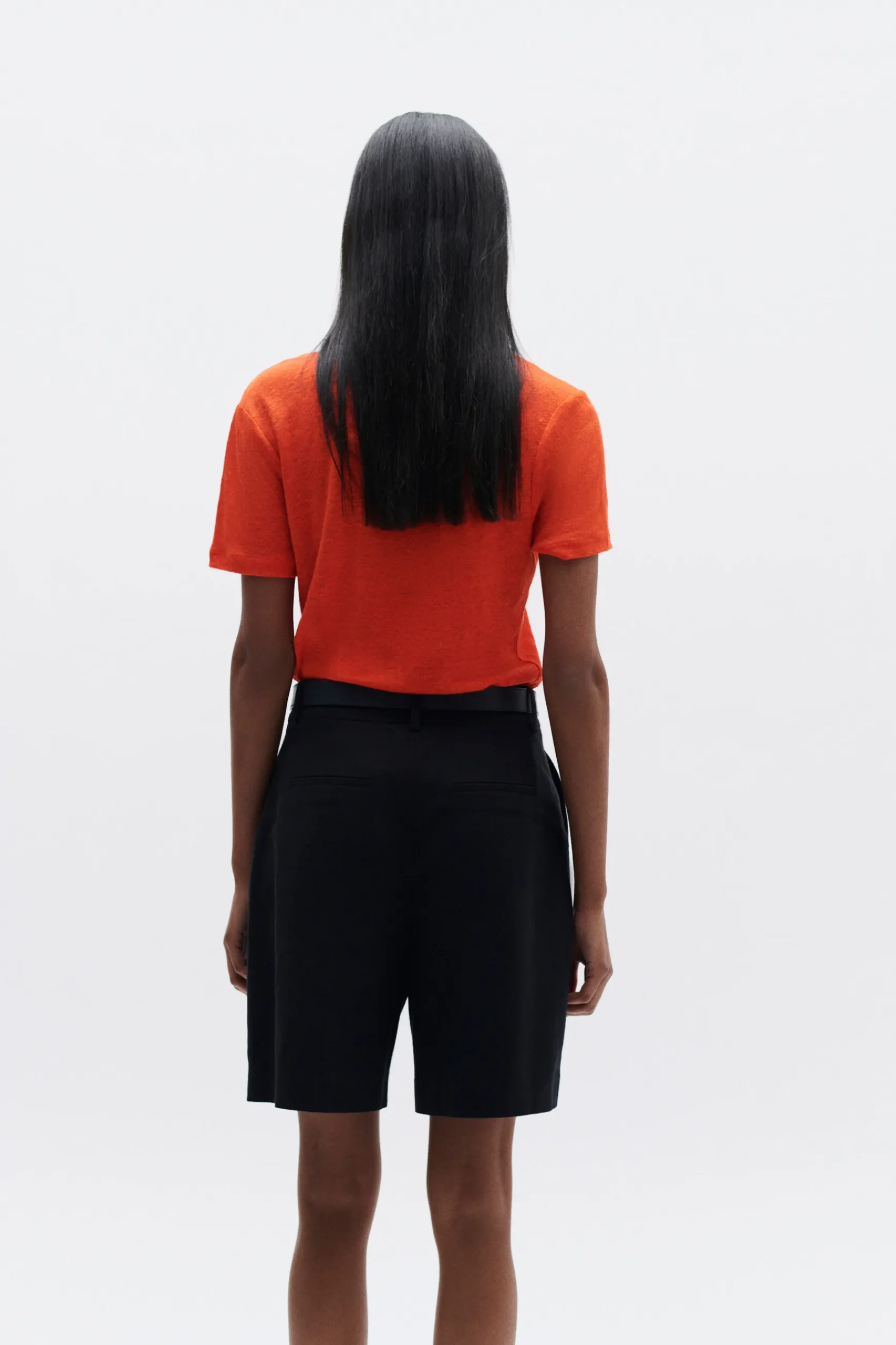 Best T-Shirt Lolita 100% Lin Orange Femme Tops Et T-Shirts