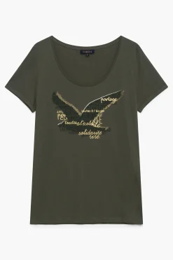 Best T-Shirt Maddy Vert Kaki Femme Tops Et T-Shirts