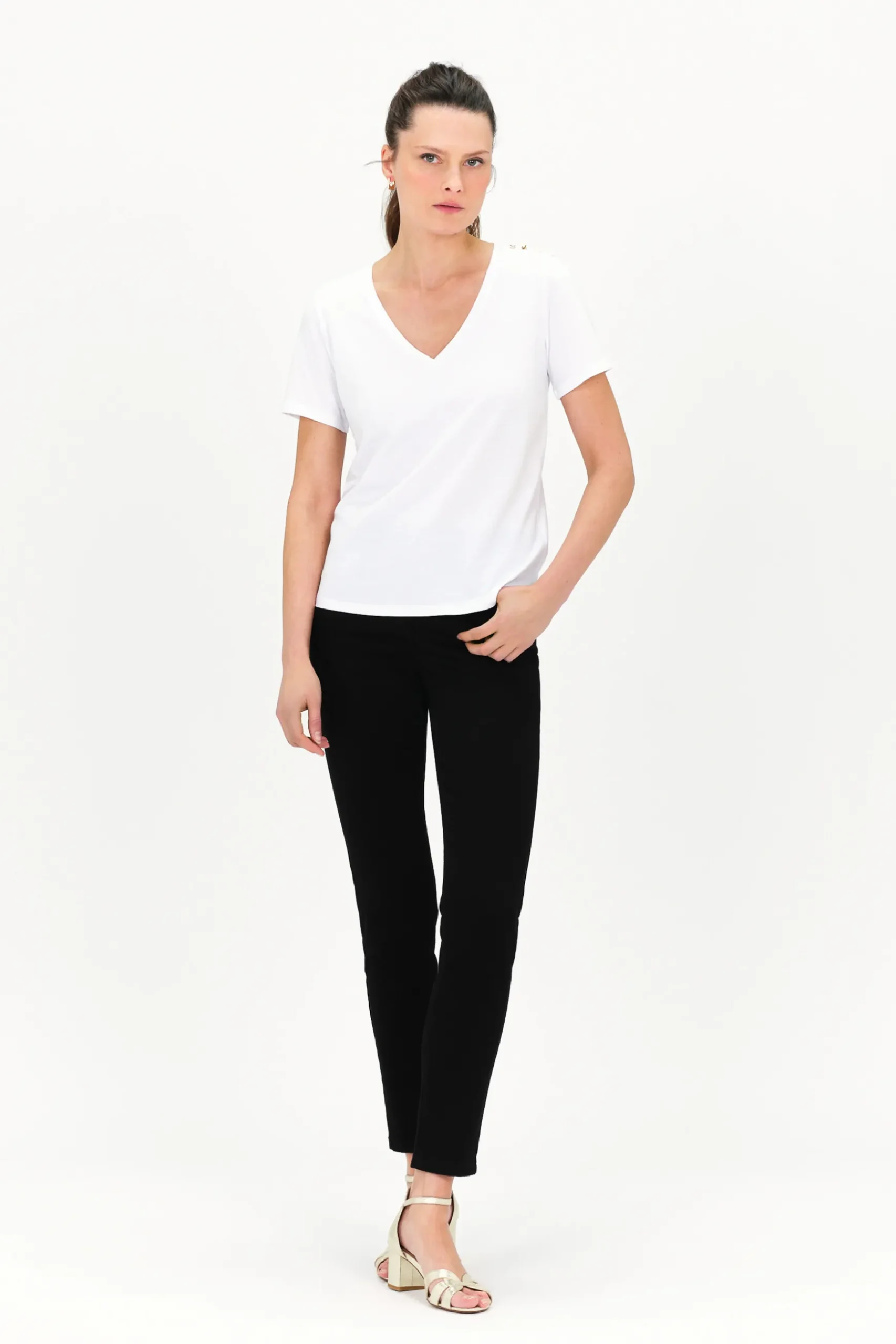 Outlet T-Shirt Manon Blanc Femme Tops Et T-Shirts