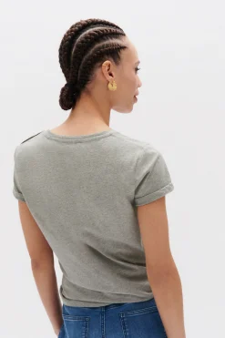 Online T-Shirt Manon Gris Femme Tops Et T-Shirts
