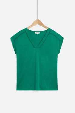 Discount Tshirt Mariane Vert Emeraude Femme Tops Et T-Shirts