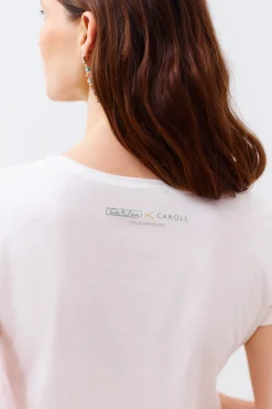 Online T-Shirt Maxine Ivoire Femme Tops Et T-Shirts