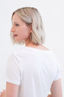 Best Sale T-Shirt Nessa Blanc Femme Tops Et T-Shirts