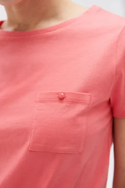 Best Sale T-Shirt Ninon Rose Corail Femme Tops Et T-Shirts