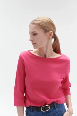 Clearance T-Shirt Olympe Rose Fushia Femme Tops Et T-Shirts