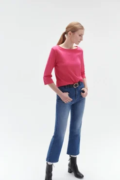 Clearance T-Shirt Olympe Rose Fushia Femme Tops Et T-Shirts