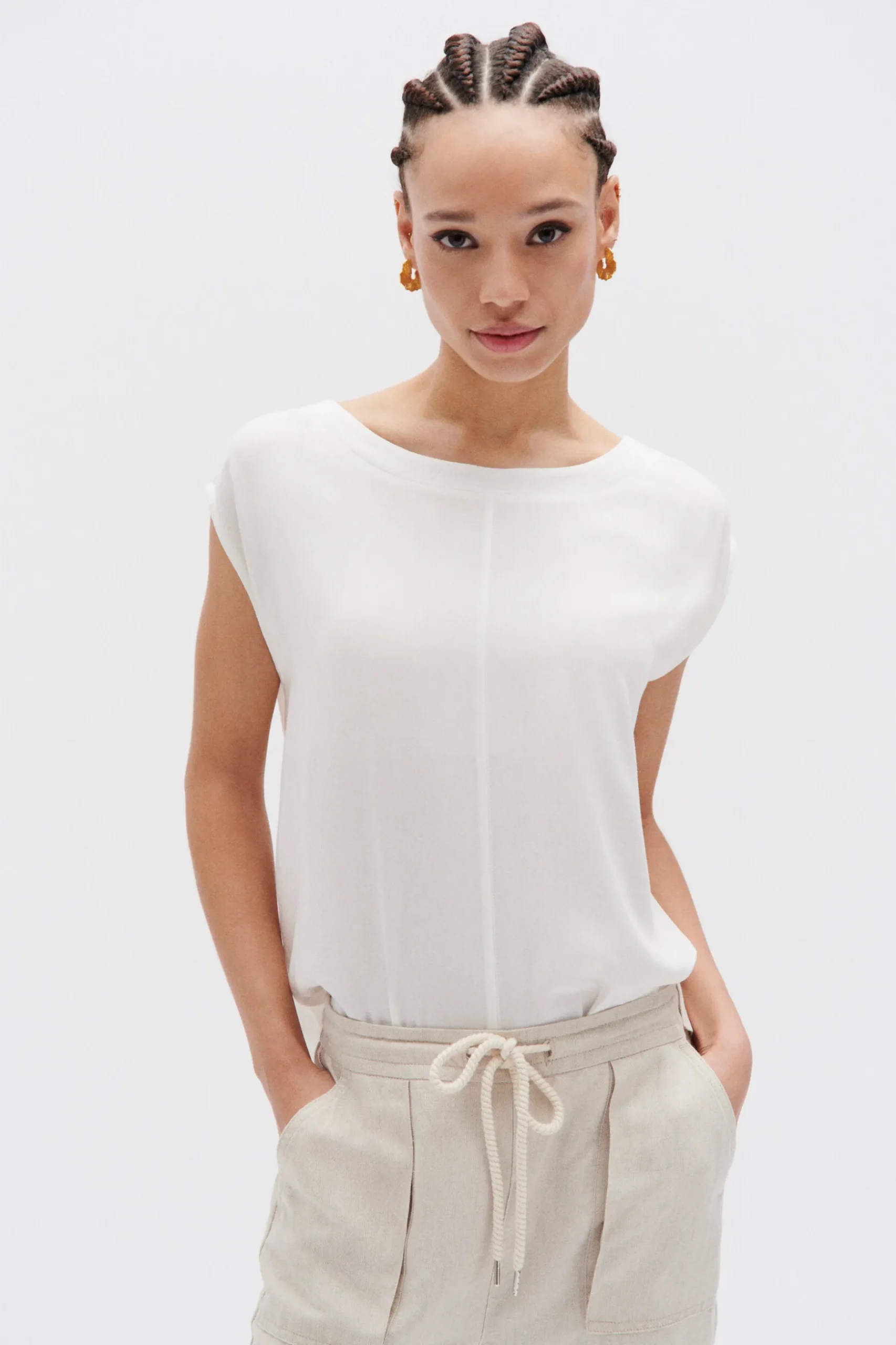 Best T-Shirt Osiris B Ivoire Femme Tops Et T-Shirts