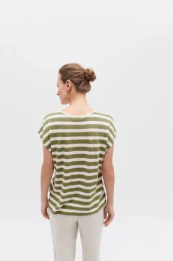 Flash Sale Tshirt Sylvie Vert Kaki Femme Tops Et T-Shirts