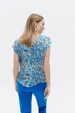 Best Sale Tshirt Taele Bleu Femme Tops Et T-Shirts