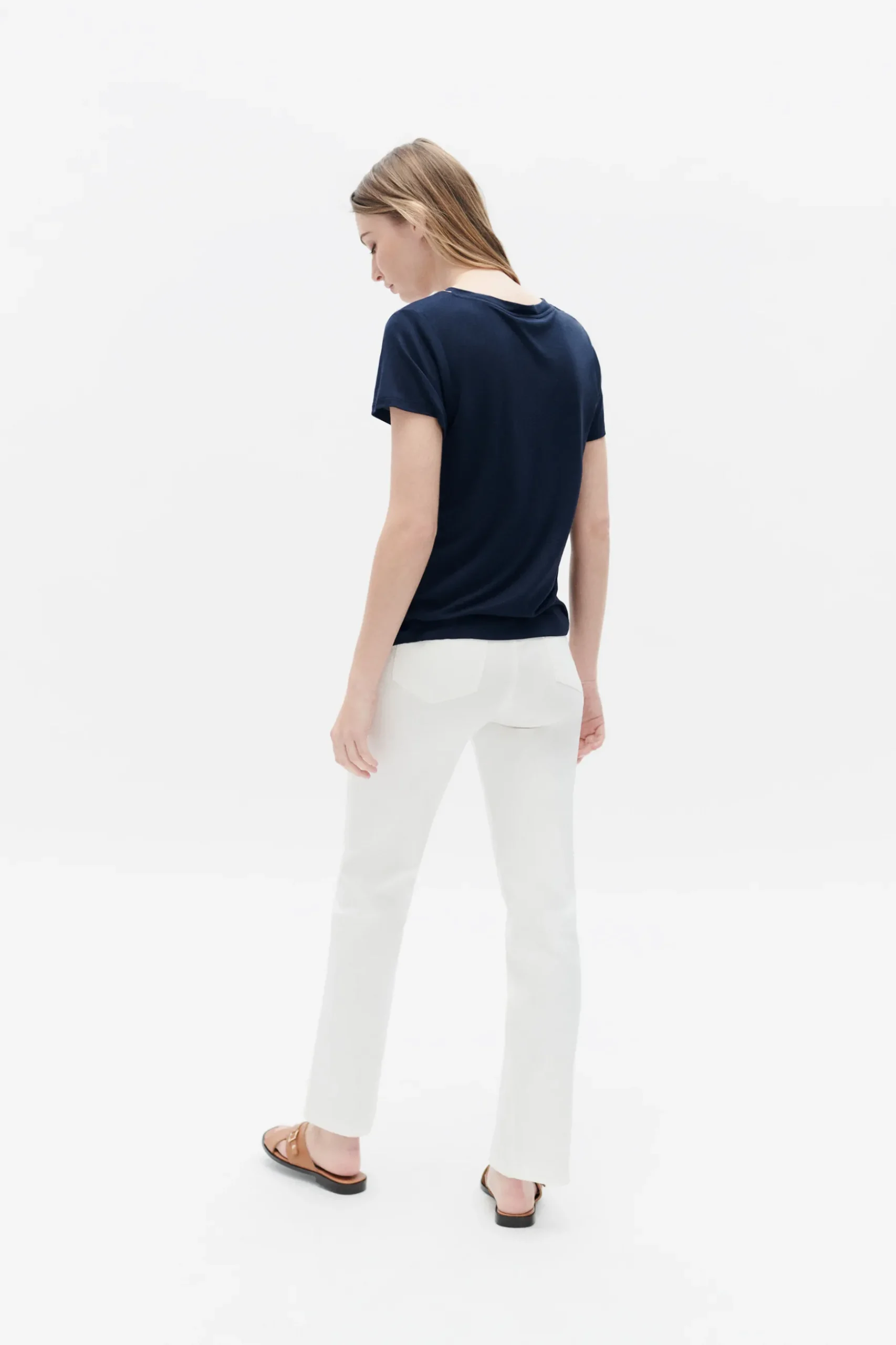 Outlet T-Shirt Taylor Bleu Marine Femme Tops Et T-Shirts