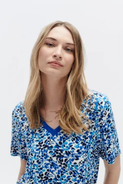 Fashion Tshirt Tblue Femme Tops Et T-Shirts